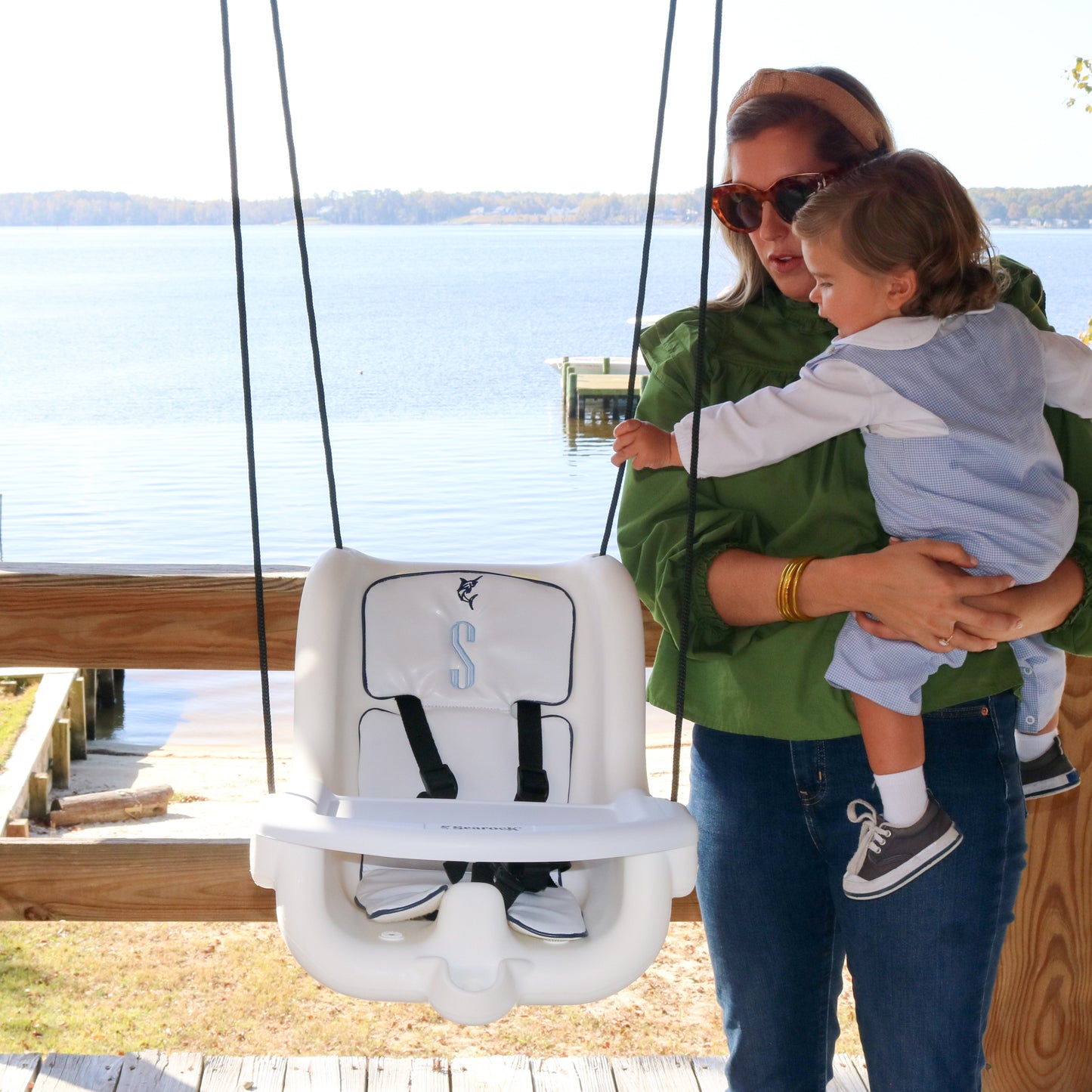 Baby Boat Swing, Custom Baby Gift, Monogram