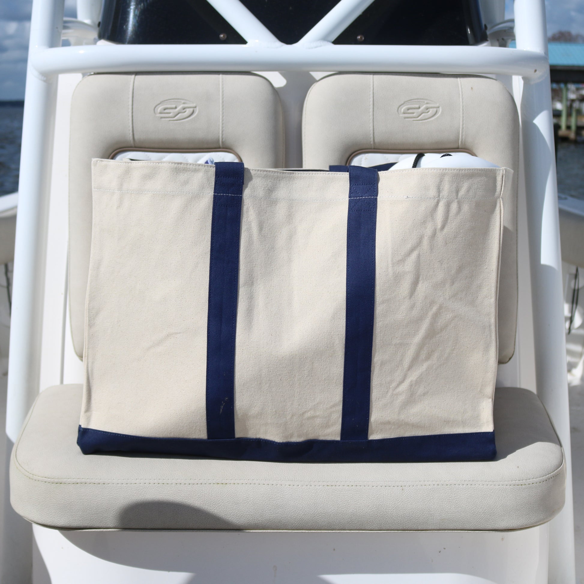 Canvas Boat Bag, Monogram Canvas Bag