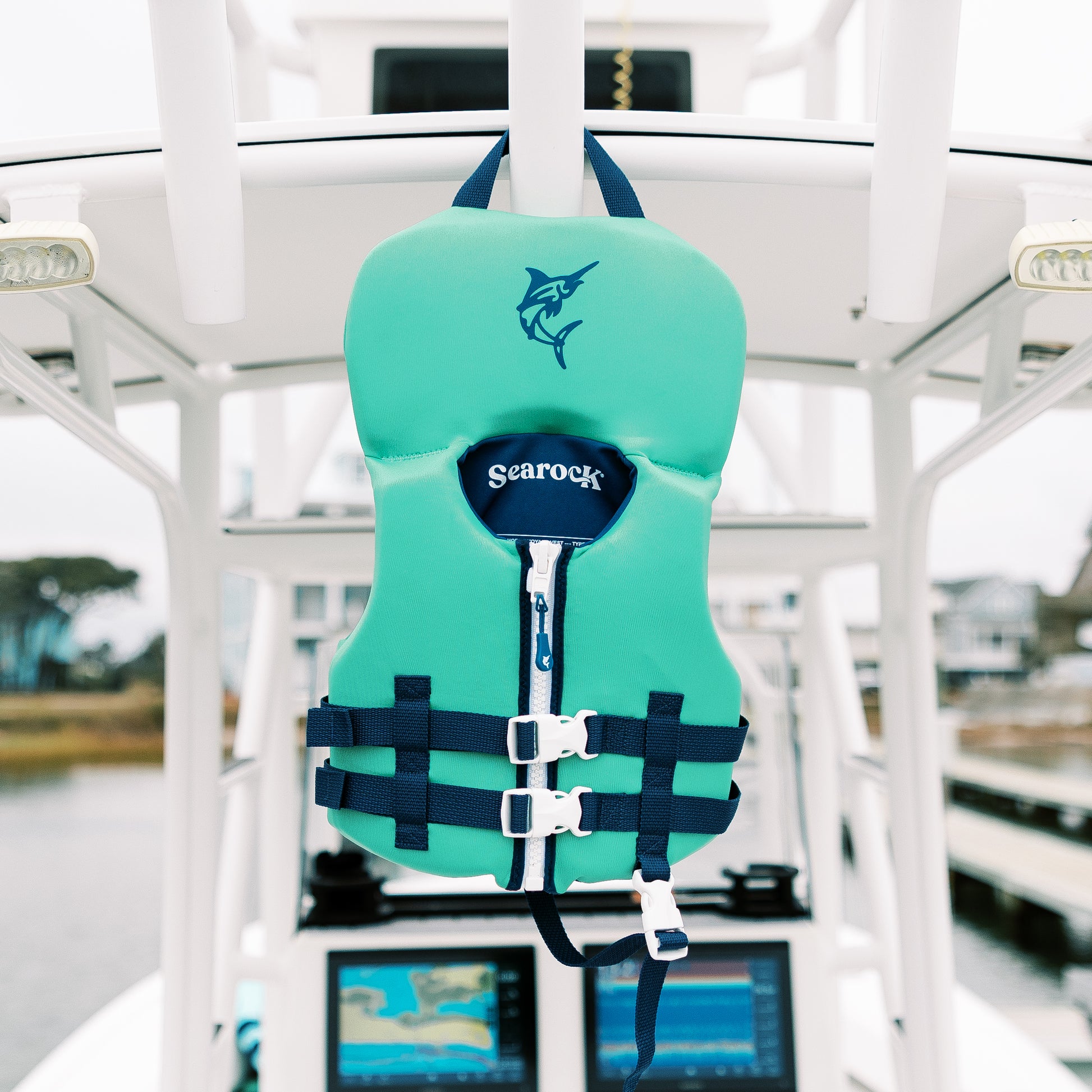 kids life jacket green